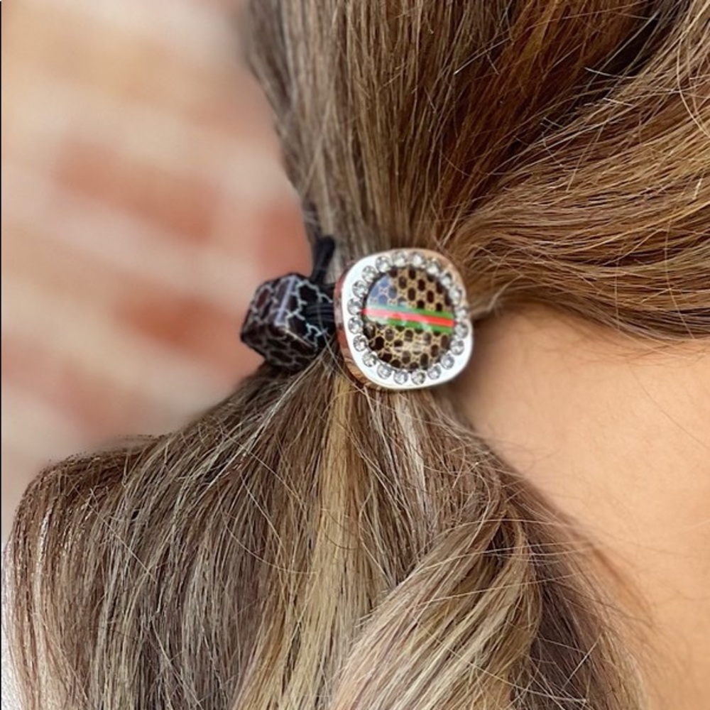 Designer inspired hair ties